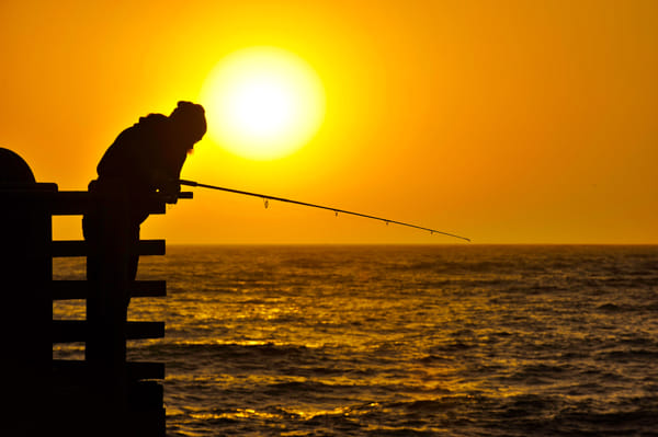 Fisherman on the Oceanside Pier at Sunset - April 8, 2013 by Rich Cruse (cruse)) on 500px.com