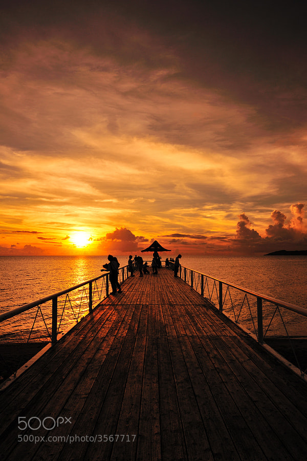 sunset pier by Junya Hasegawa (JIN-X3)) on 500px.com
