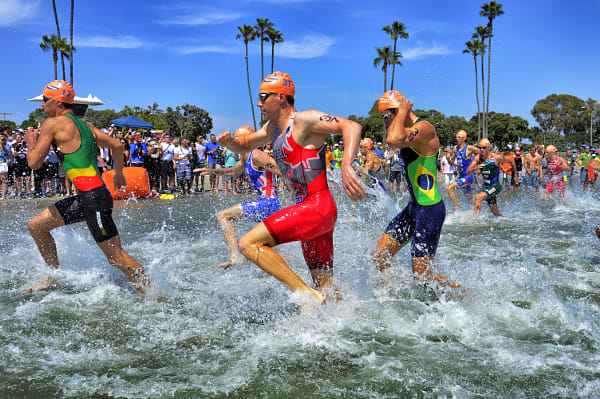 Athletes exit the swim at ITU San Diego by Rich Cruse (cruse) on 500px.com