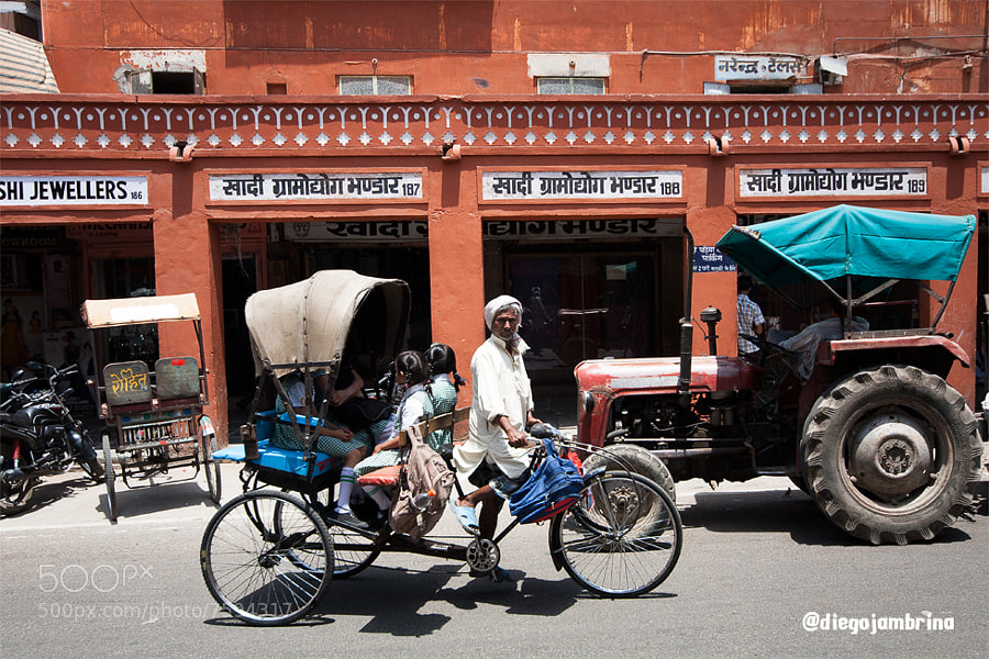 Rickshaw escolar en Jaipur by Diego Jambrina (Elhombredemackintosh) on 500px.com