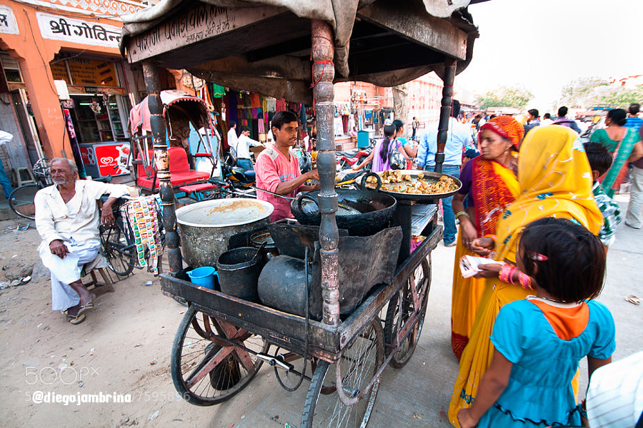 Puesto callejero de comida en Jaipur by Diego Jambrina (Elhombredemackintosh) on 500px.com