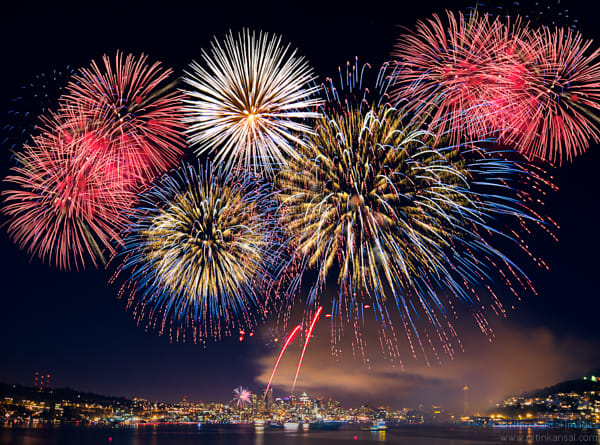 Seattle Fireworks 4th July by Nitin Kansal (nkclicks)) on 500px.com